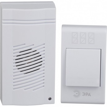 Звонок дверной ЭРА C51 беспроводной белый 32 мелодии Звонок дверной ЭРА C51 беспроводной белый 32 мелодии